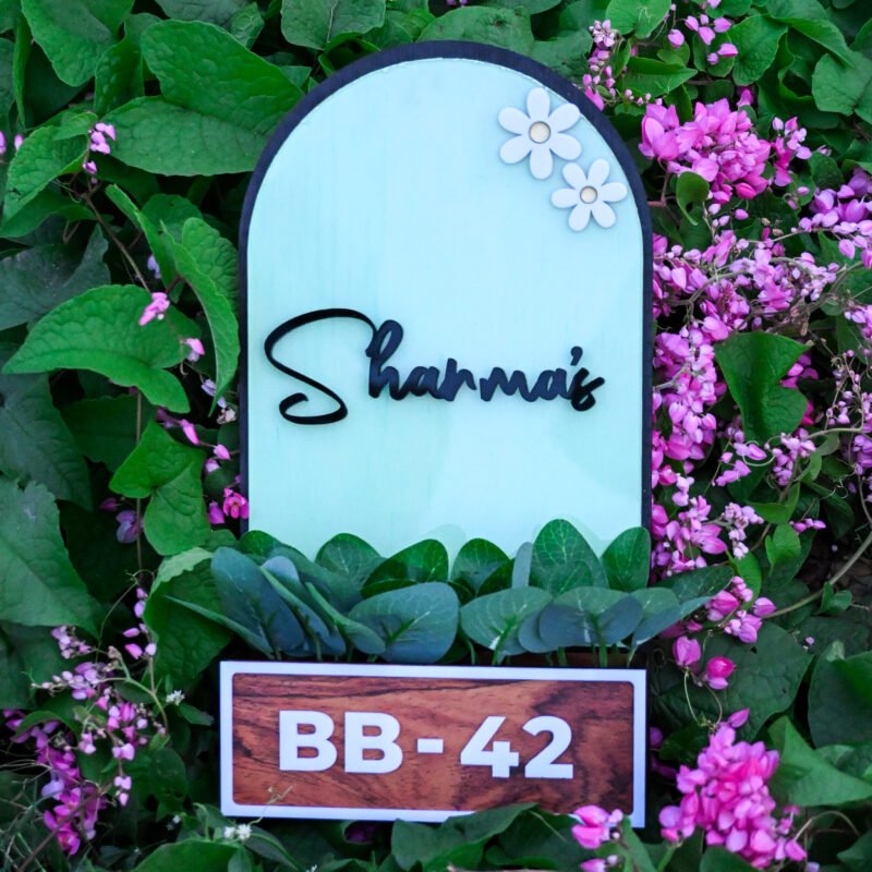 House Name Planter Aqua Green,Lavender,Maroon