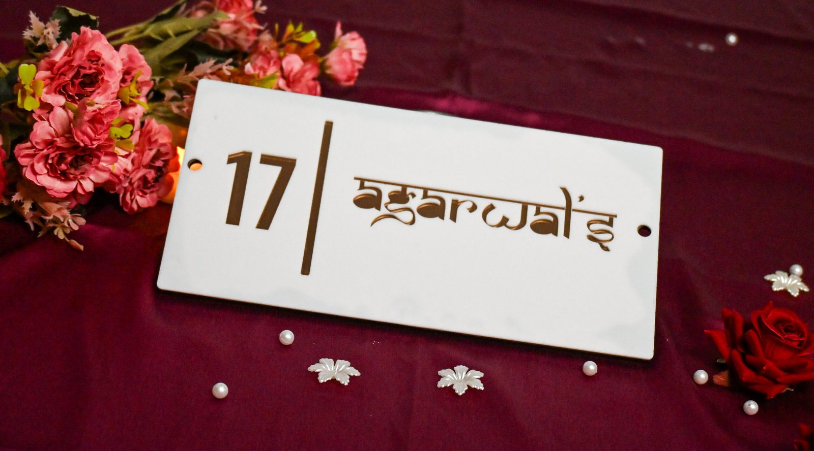 House Name Plate White,Black - Image 5