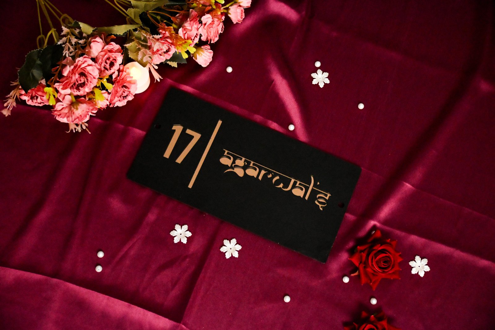 House Name Plate White,Black - Image 3